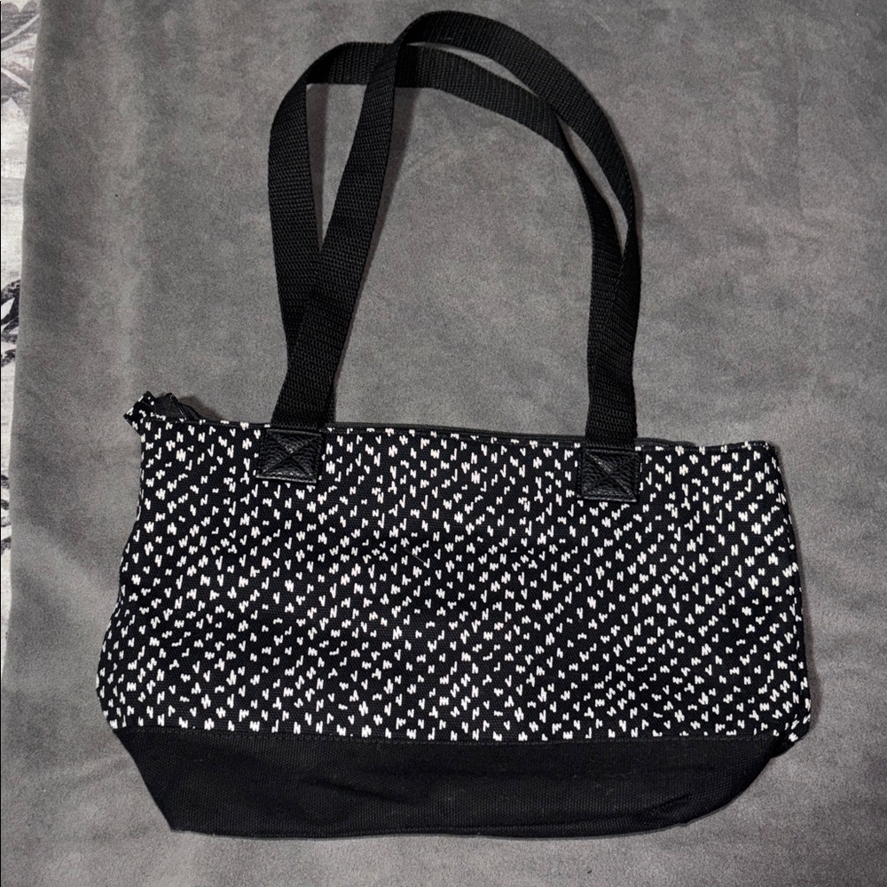 Thirty-One Black and White Patterned Tote